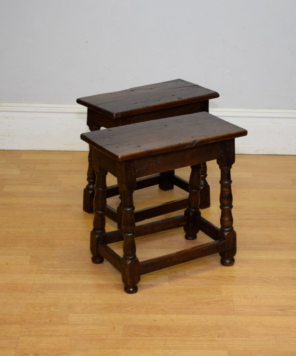 Georgian Period Oak Joint Stools View X