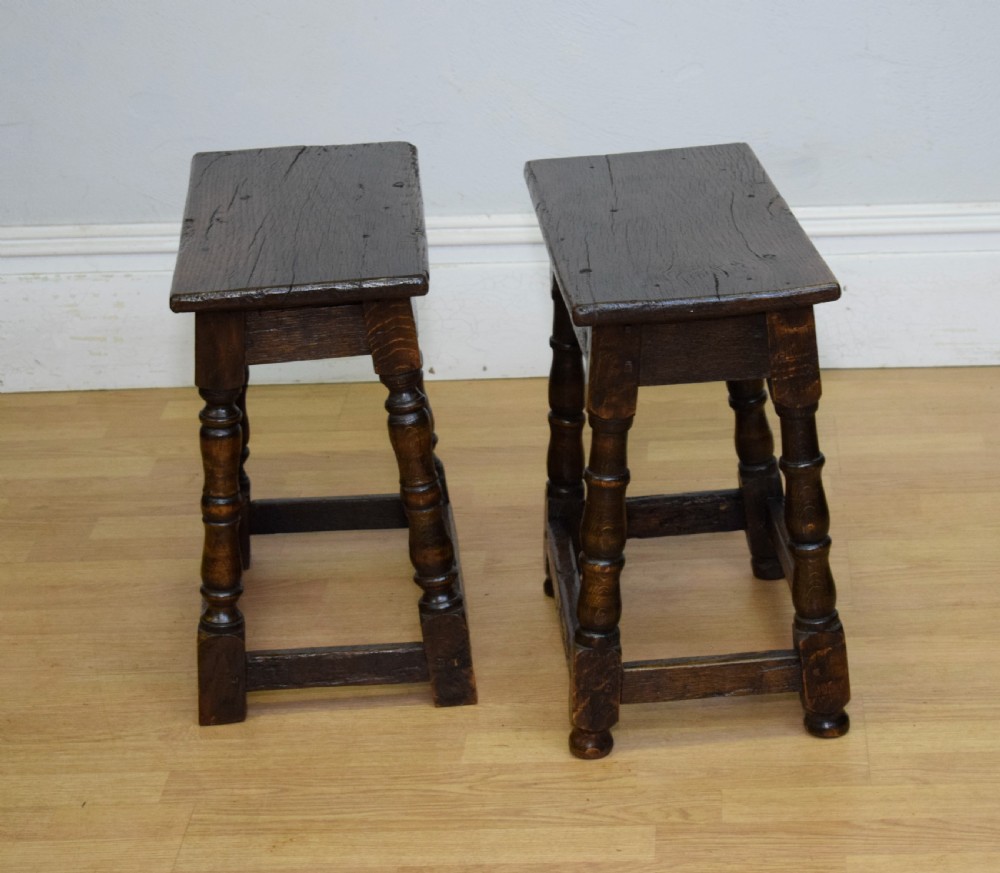 Georgian Period Oak Joint Stools View XIII