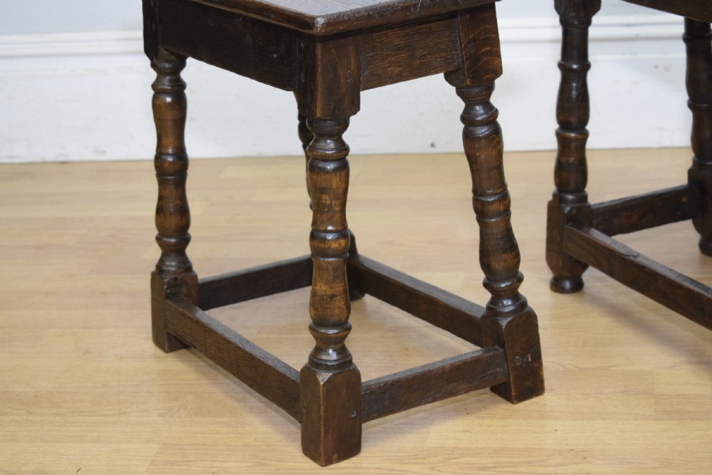 Georgian Period Oak Joint Stools View XV