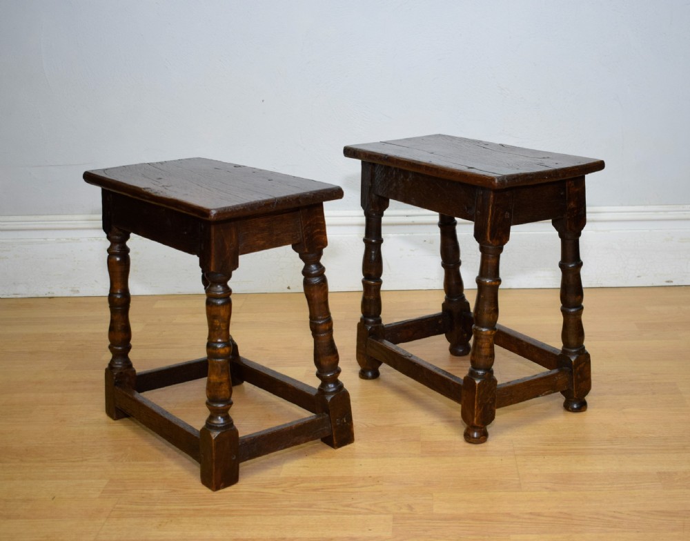 Georgian Period Oak Joint Stools View XVI