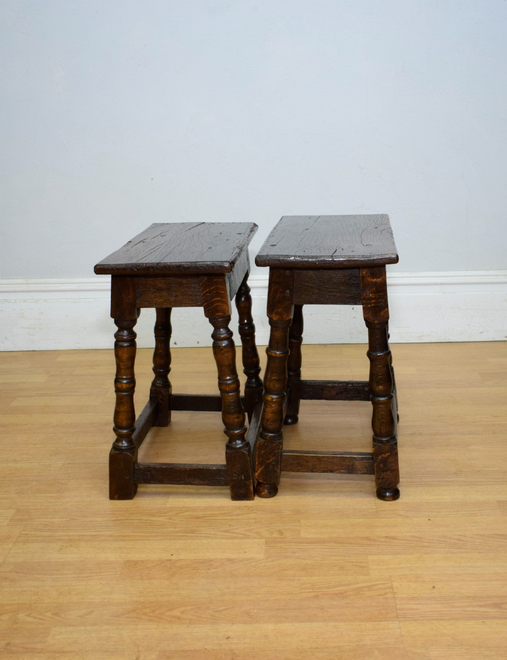 Georgian Period Oak Joint Stools View XVII