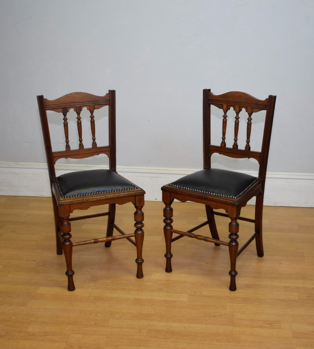 Pair of Arts & Crafts side Chairs