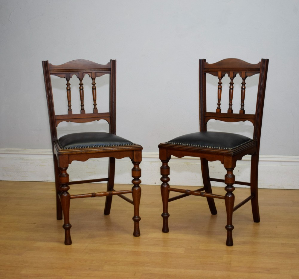 Pair of Arts & Crafts side Chairs View II