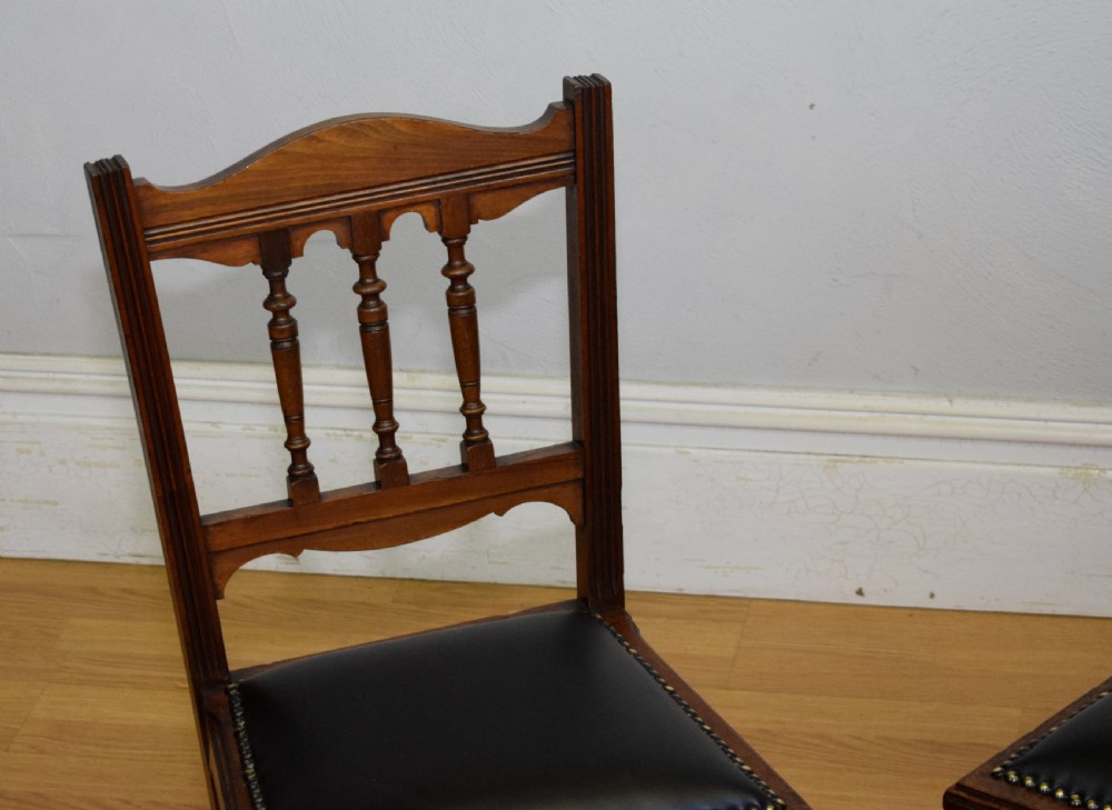 Pair of Arts & Crafts side Chairs View V