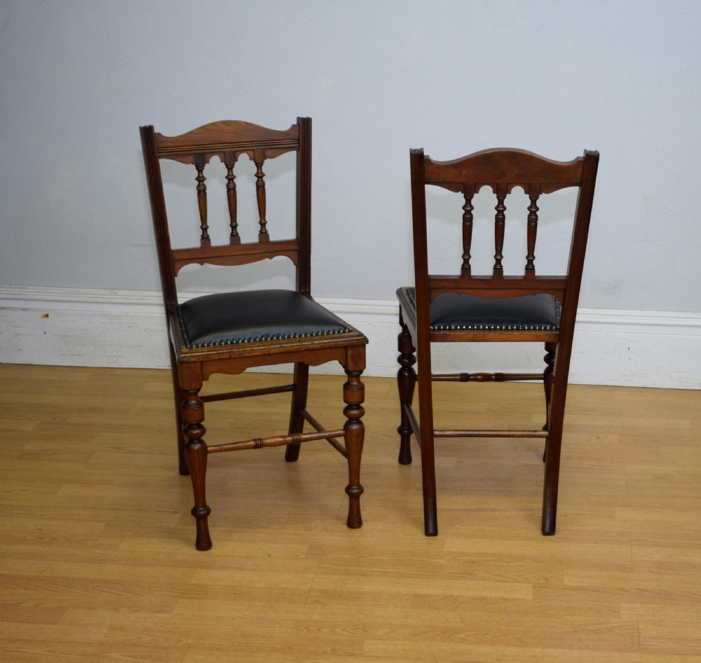 Pair of Arts & Crafts side Chairs View X