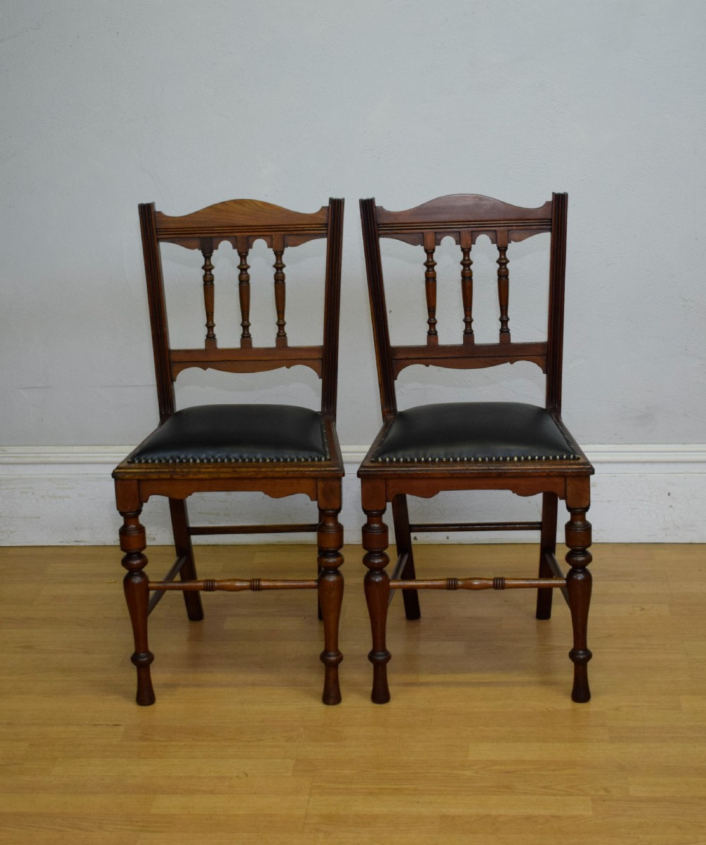 Pair of Arts & Crafts side Chairs View XII