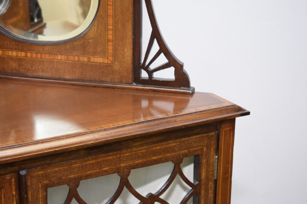 Edwardian Inlaid Corner Display Cabinet View XXII