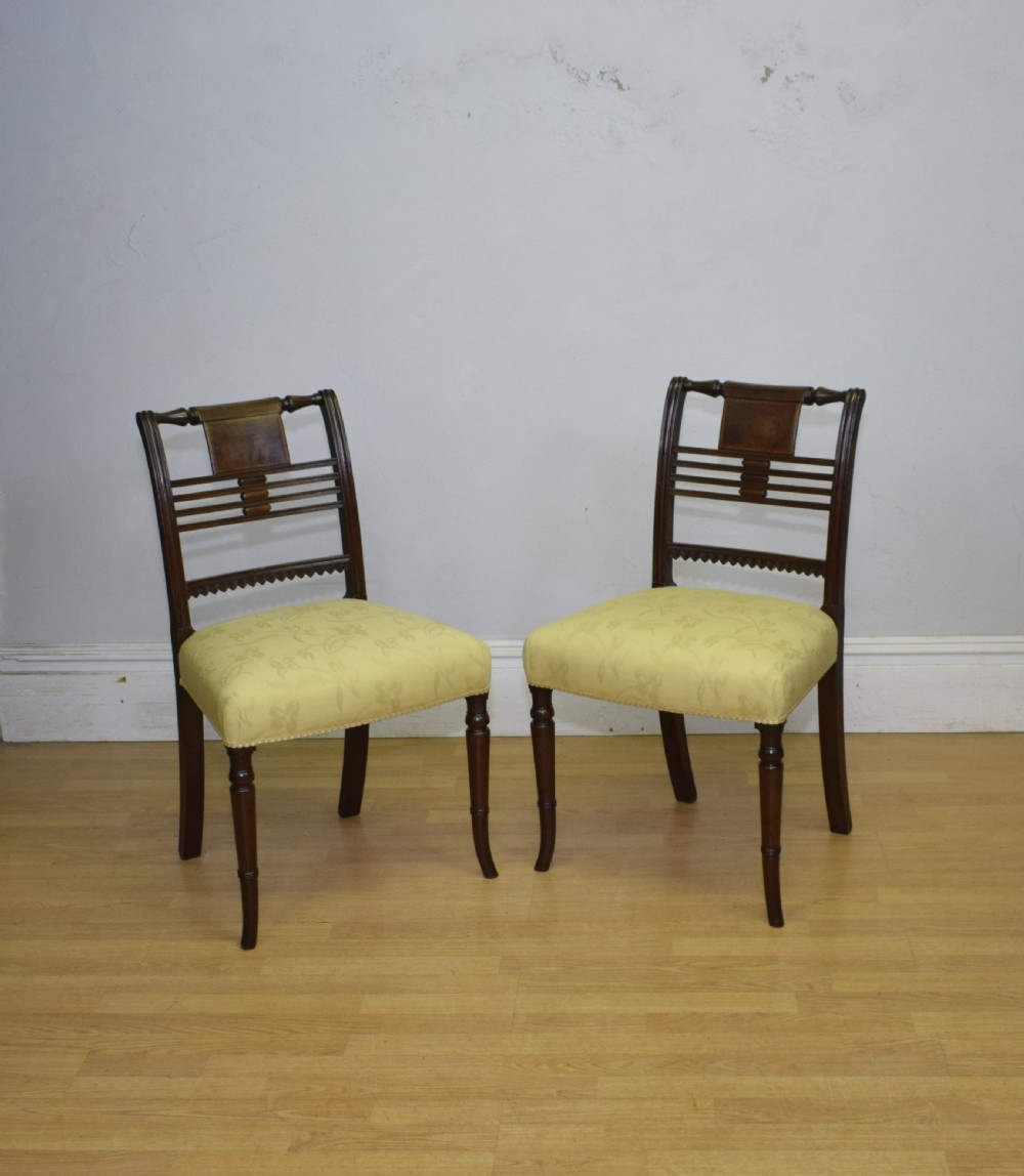 Pair of Regency Chairs View II