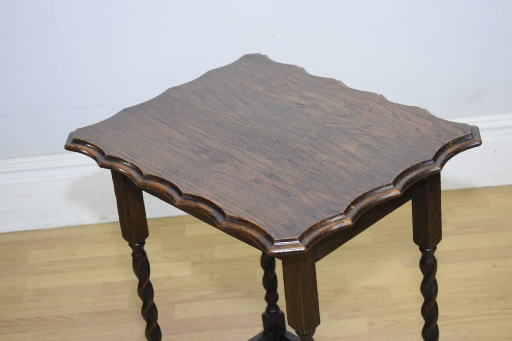 Early 20th Century Oak Occasional Table View IX