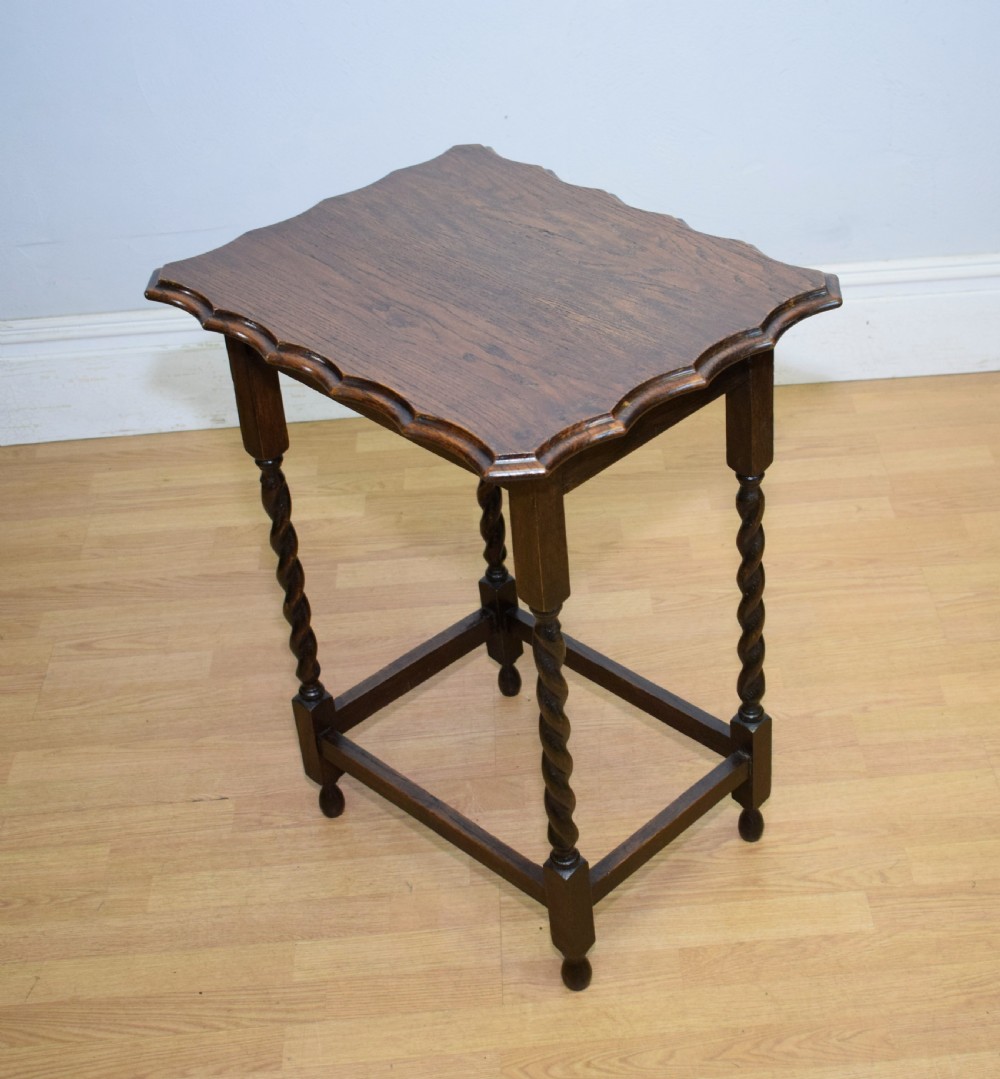 Early 20th Century Oak Occasional Table View X
