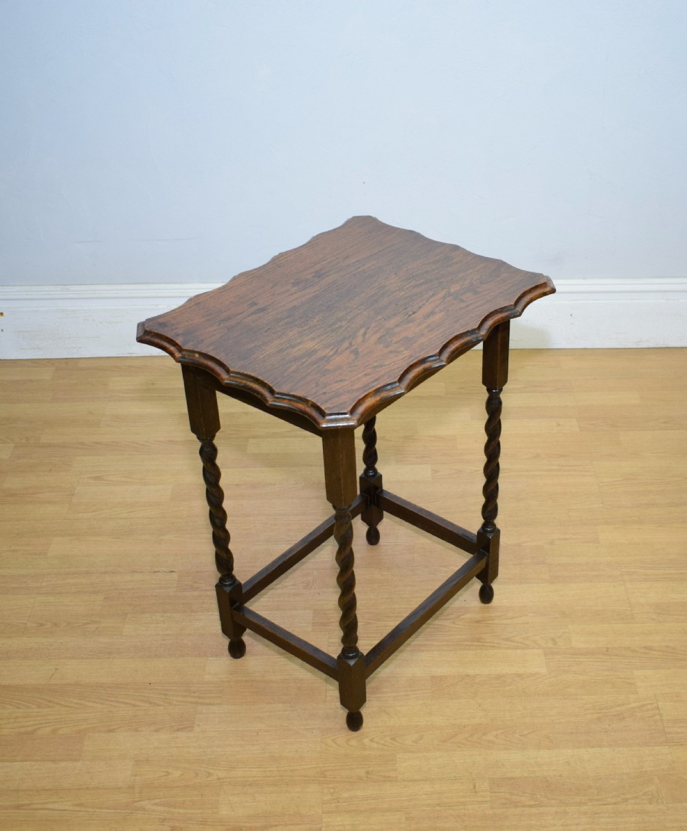 Early 20th Century Oak Occasional Table View XV