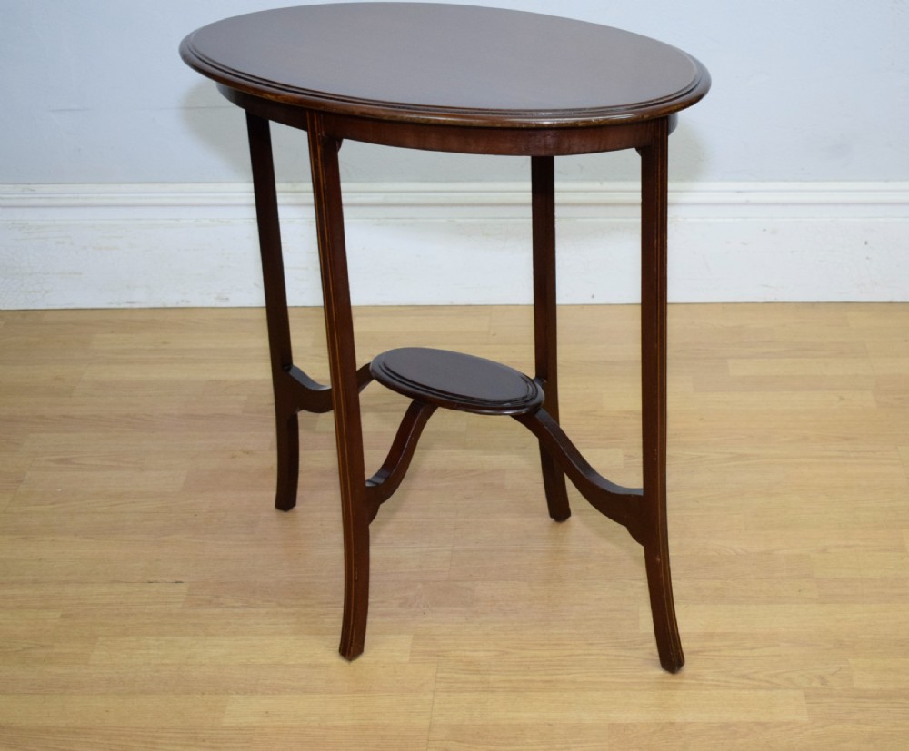 Edwardian Mahogany Occasional Table View IX