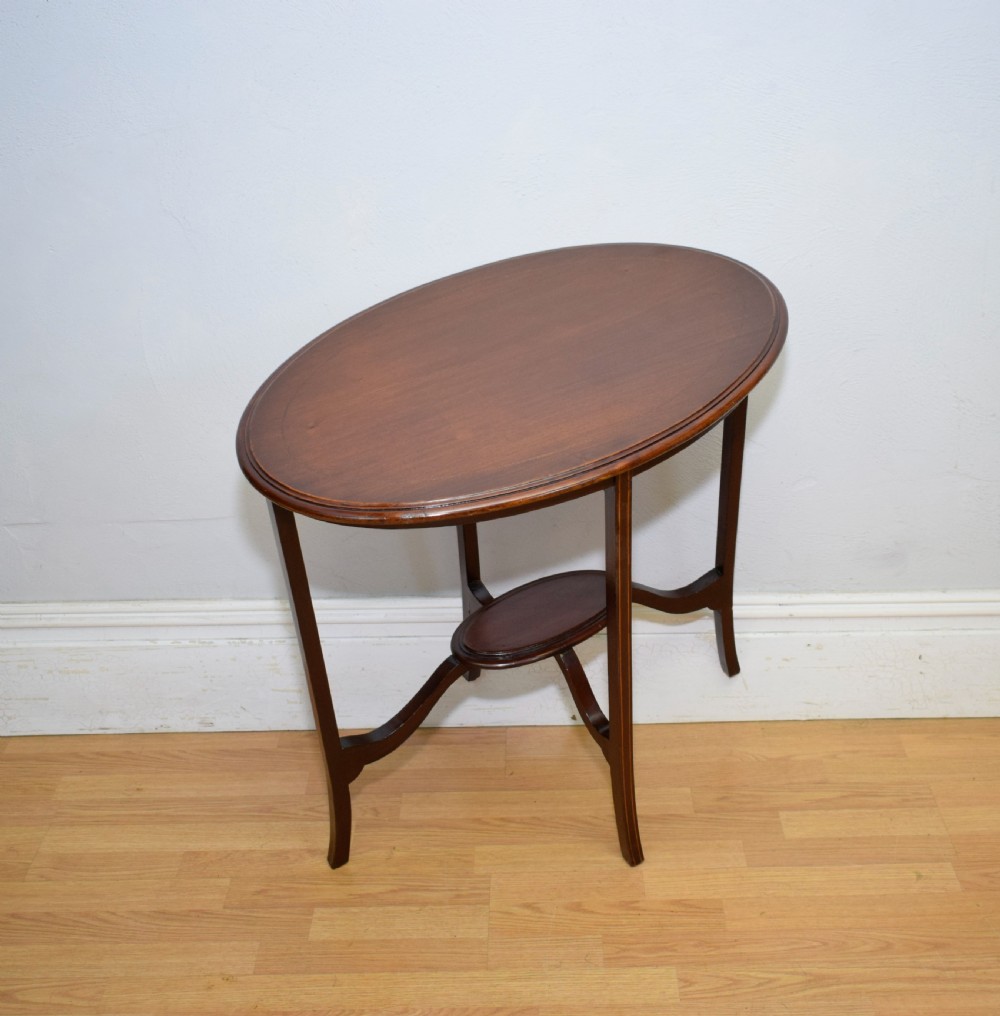 Edwardian Mahogany Occasional Table View XI