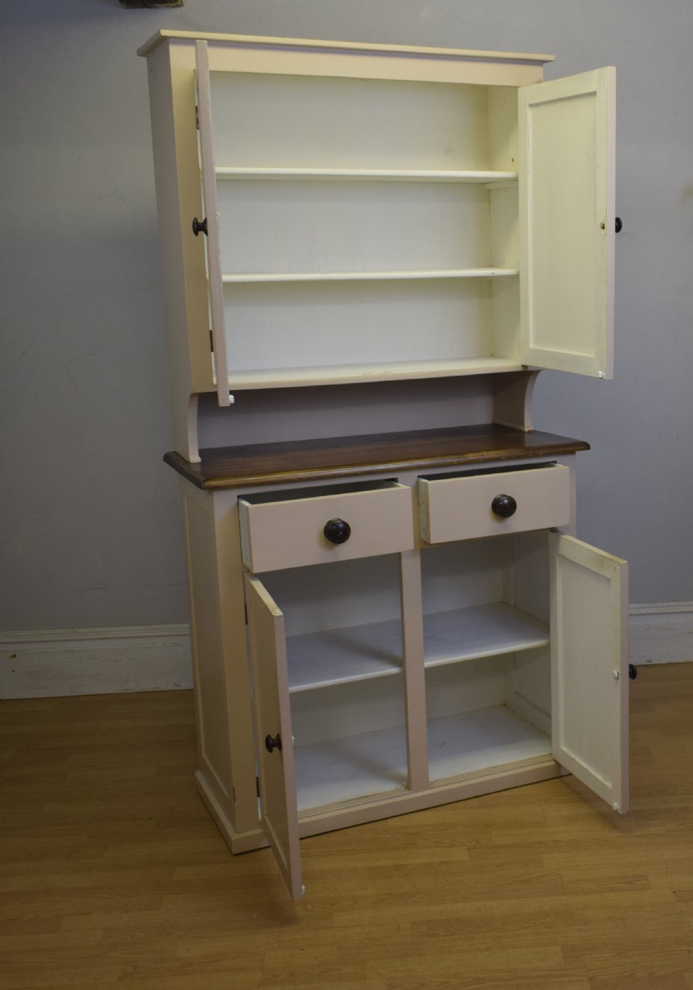 Early 20th Century Painted Pine Cupboard View VI
