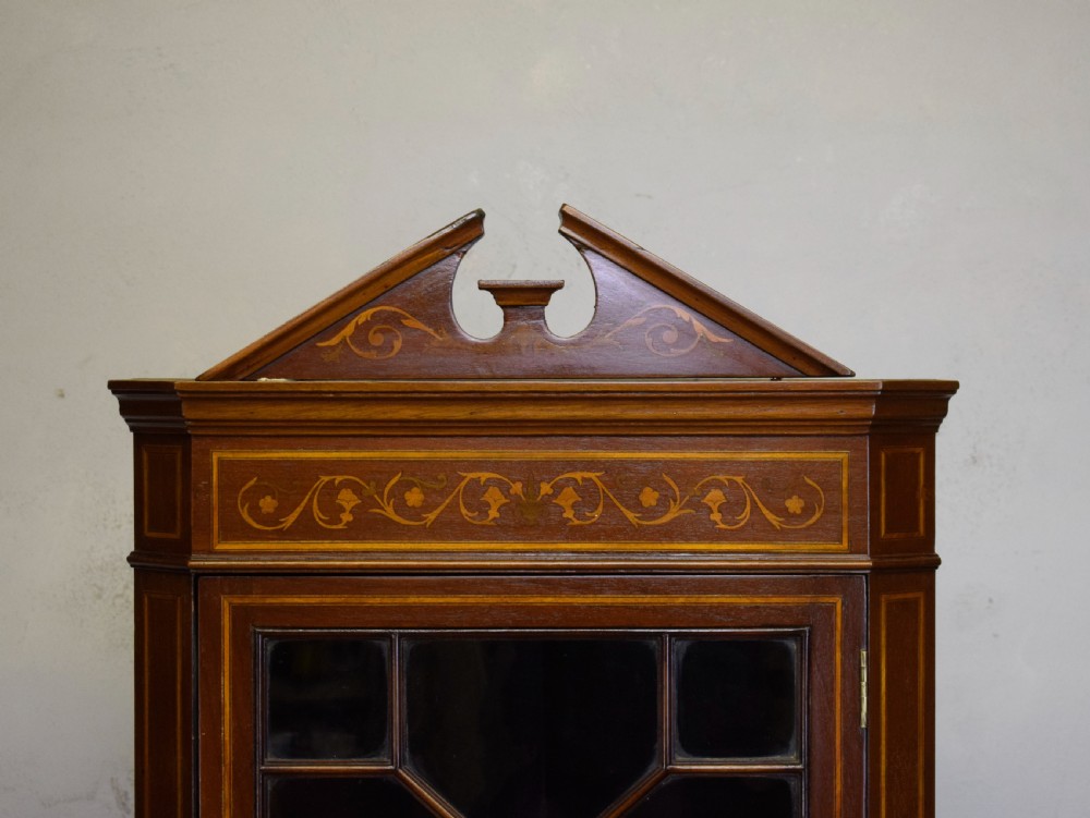 Corner Cabinet Edwardian Inlaid View VI
