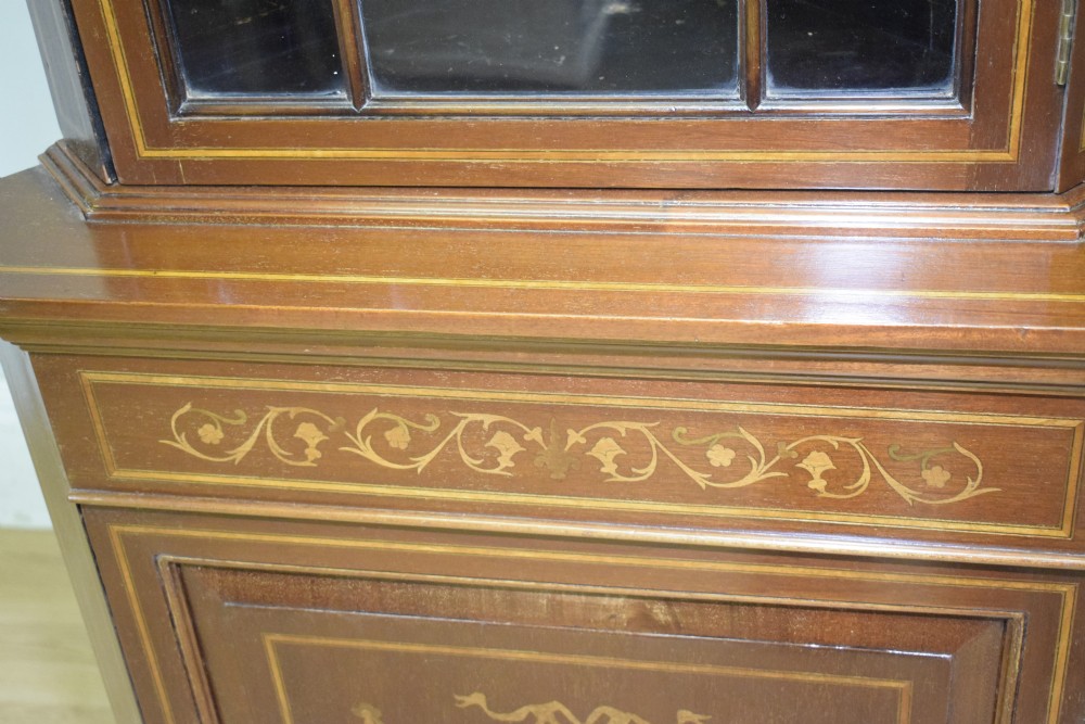 Corner Cabinet Edwardian Inlaid View X