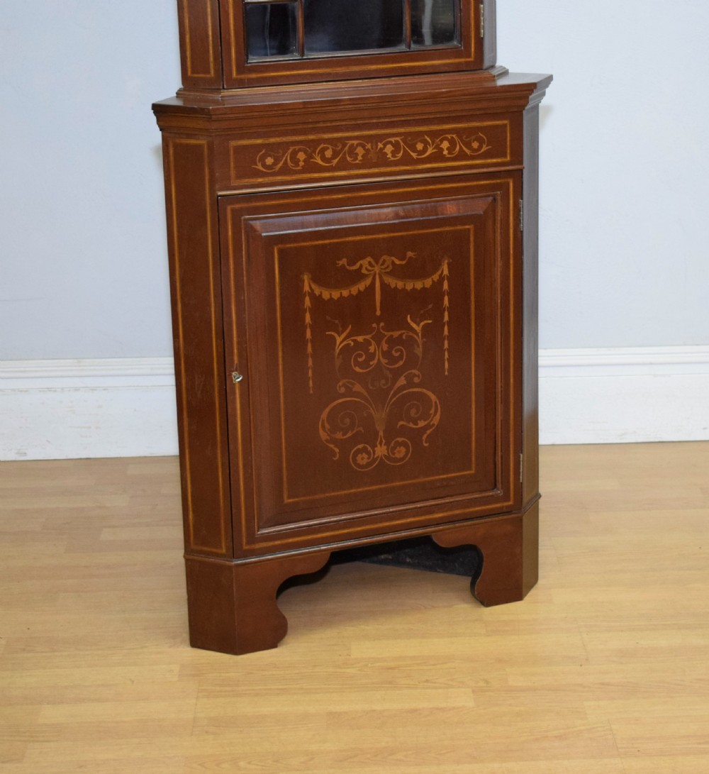 Corner Cabinet Edwardian Inlaid View XI