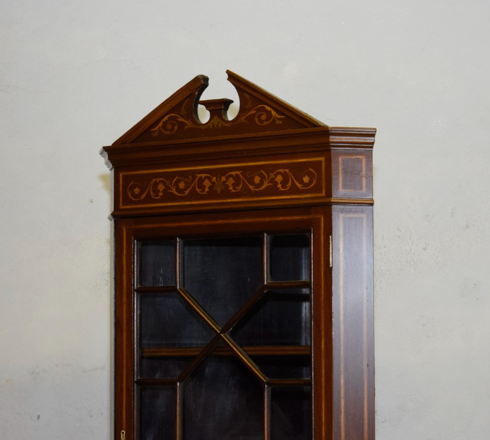 Corner Cabinet Edwardian Inlaid View XV