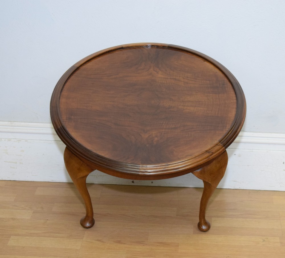 Early 20th Century Walnut Coffee Table View II