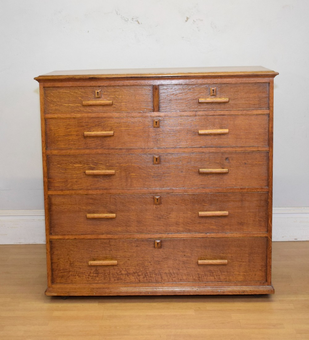 Arts & Crafts Oak Chest View VIII