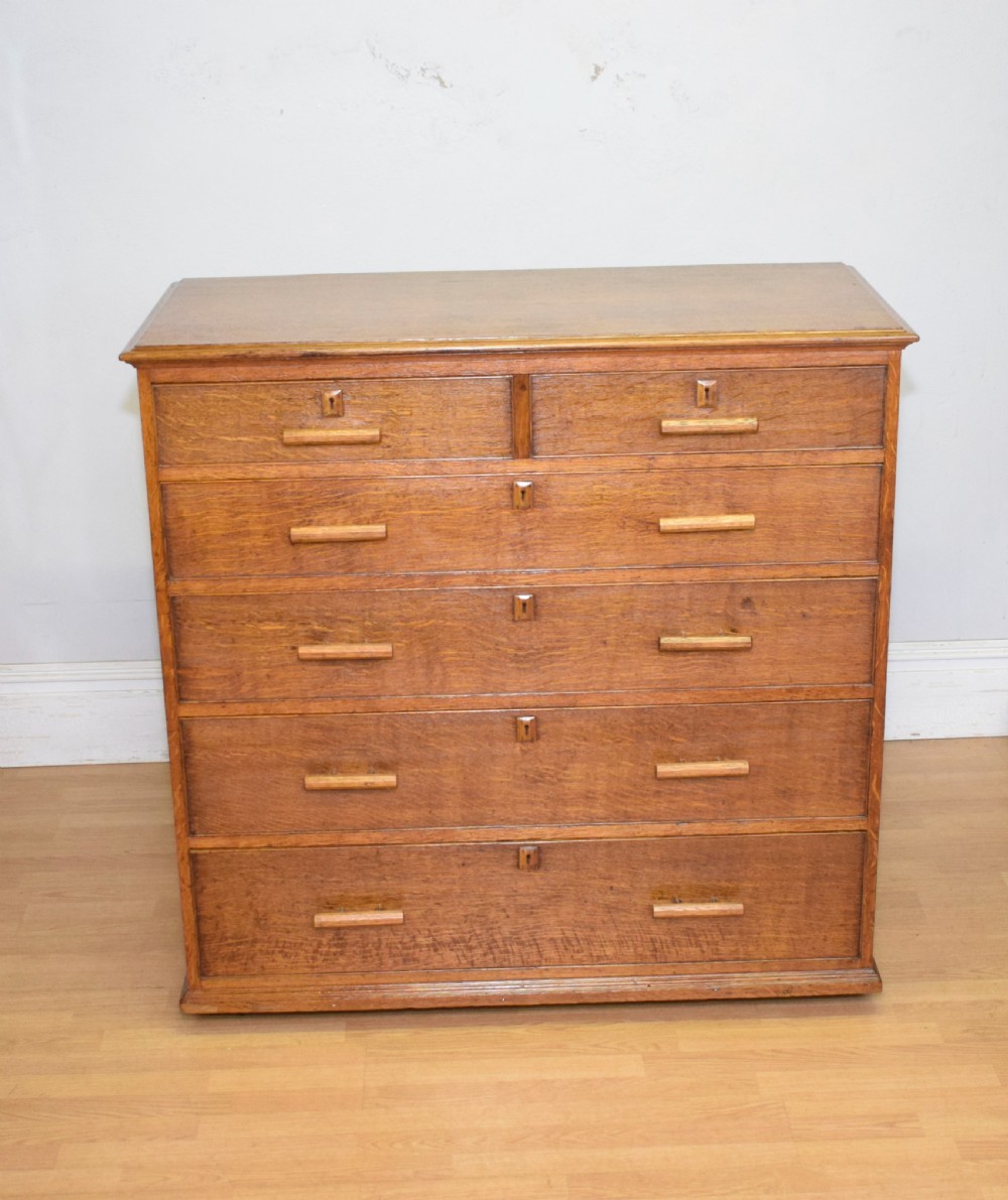 Arts & Crafts Oak Chest View IX