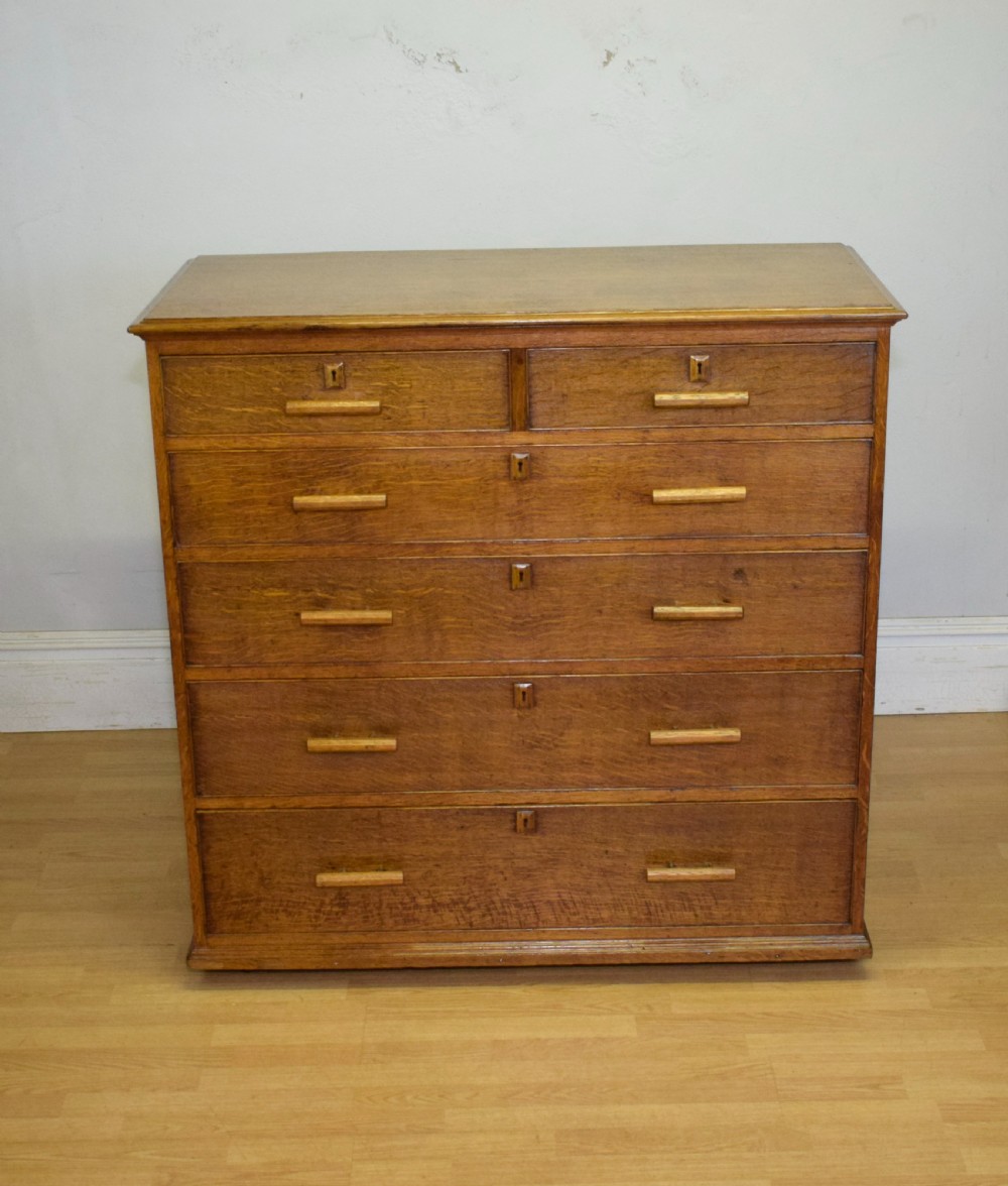 Arts & Crafts Oak Chest View X