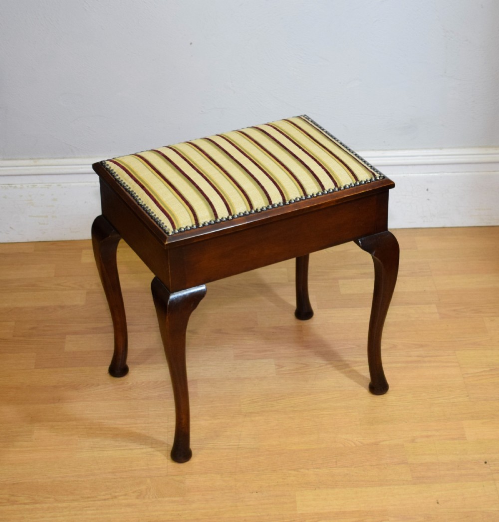 Antique Edwardian Piano Stool View II