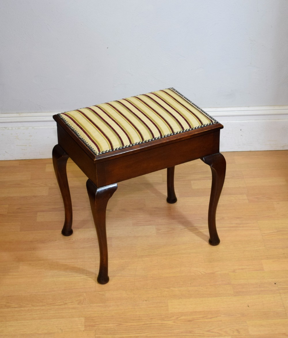 Antique Edwardian Piano Stool View III