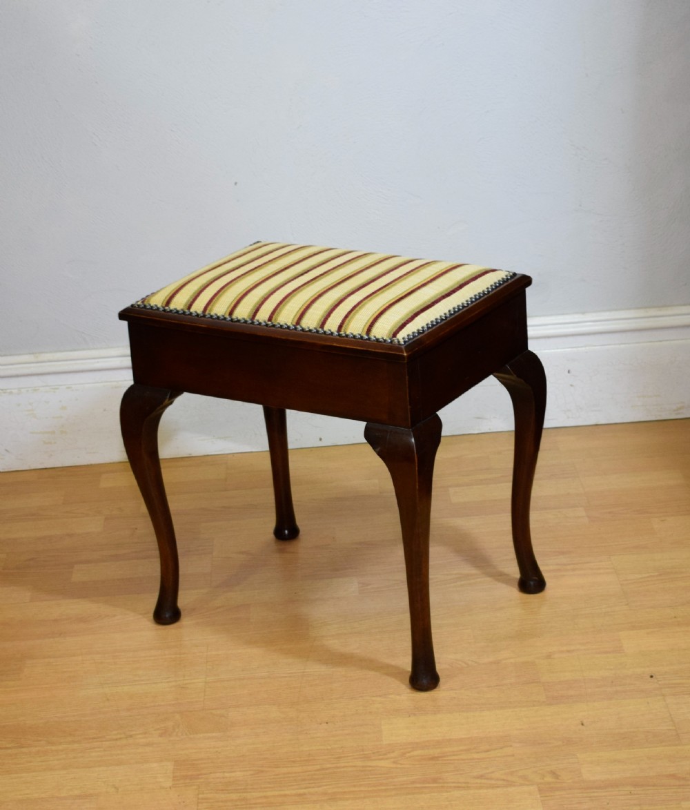 Antique Edwardian Piano Stool View IV