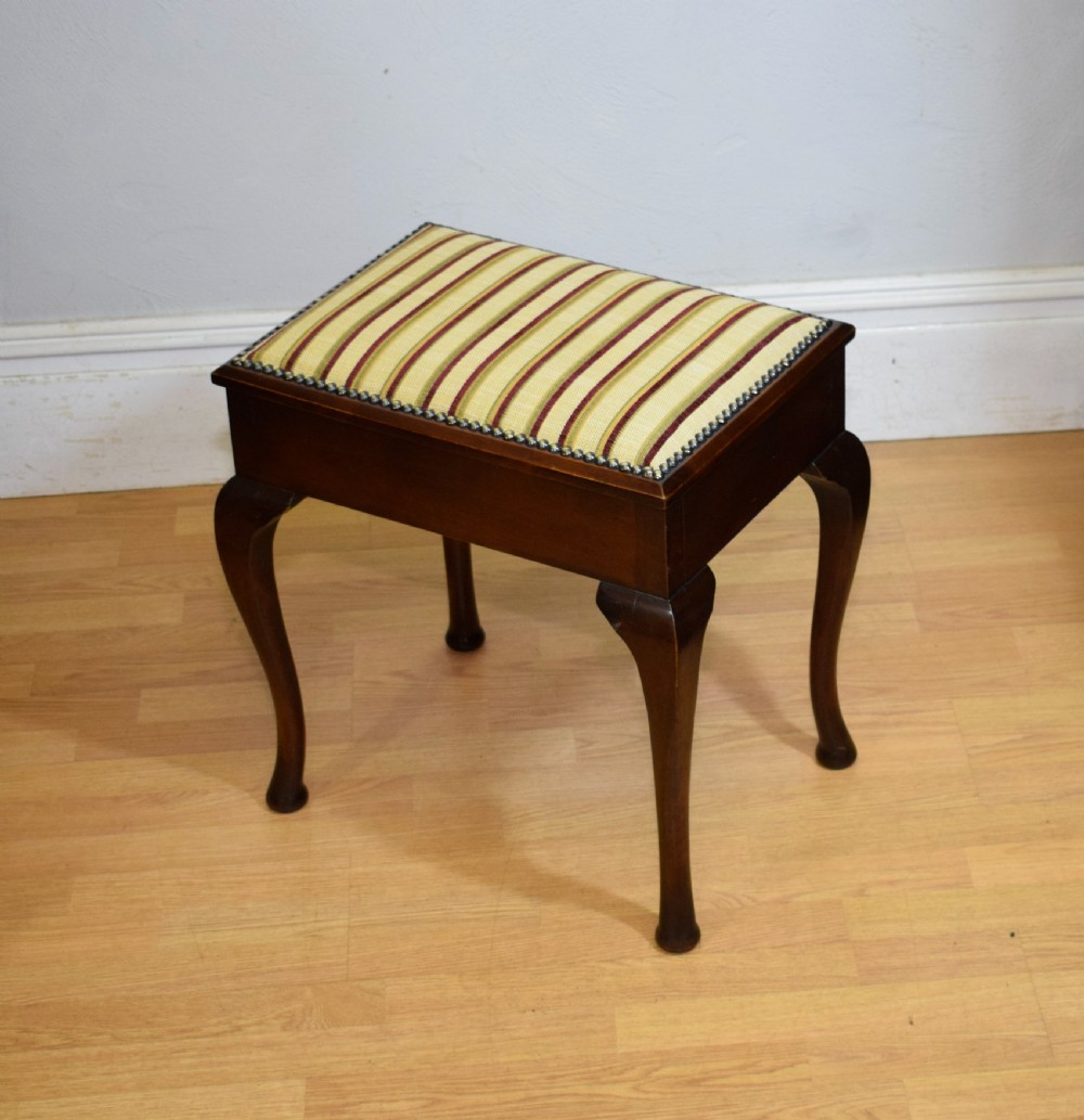Antique Edwardian Piano Stool View V