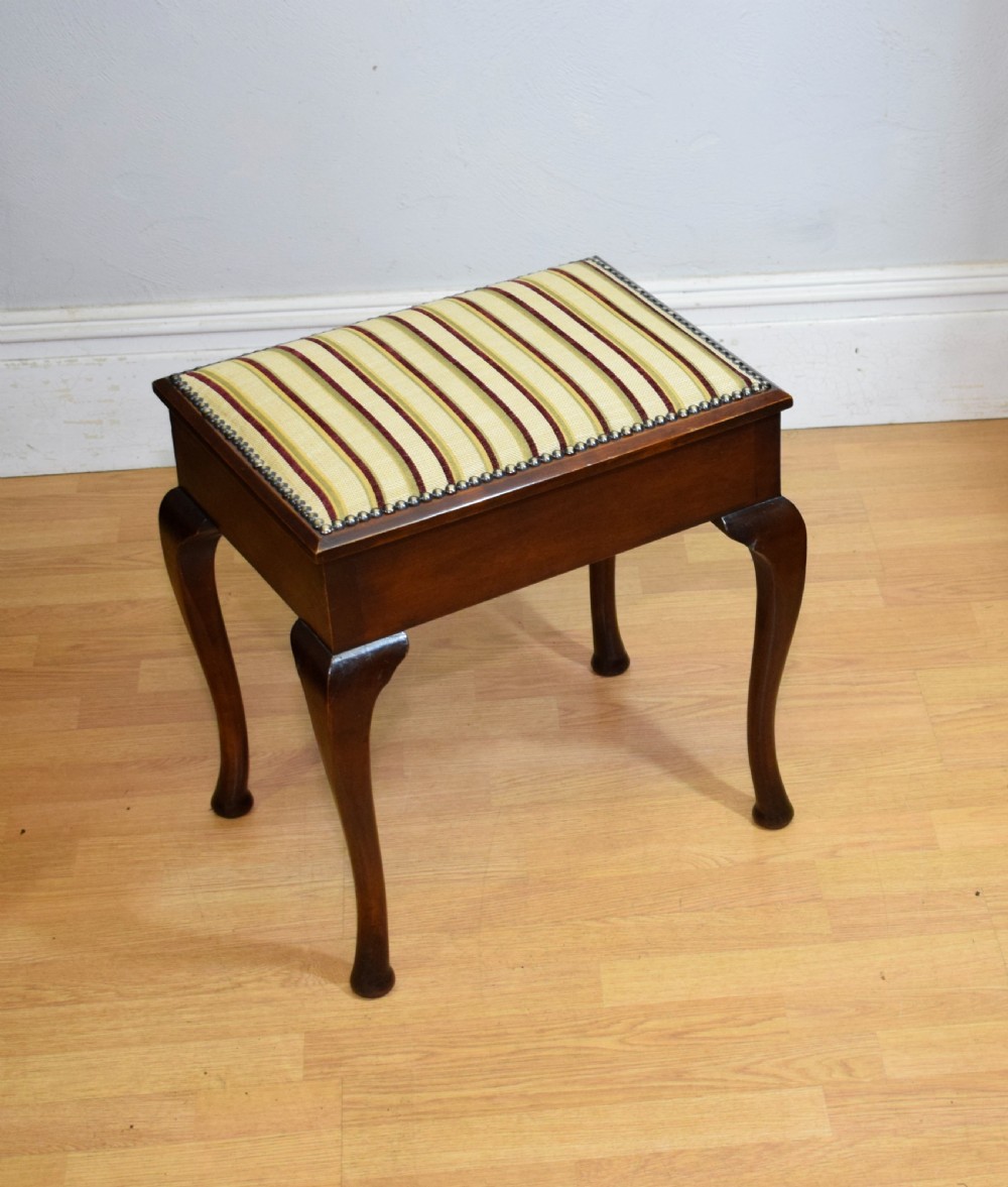Antique Edwardian Piano Stool View VIII