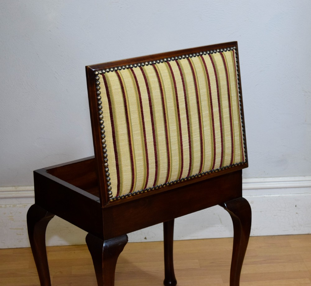 Antique Edwardian Piano Stool View XIII