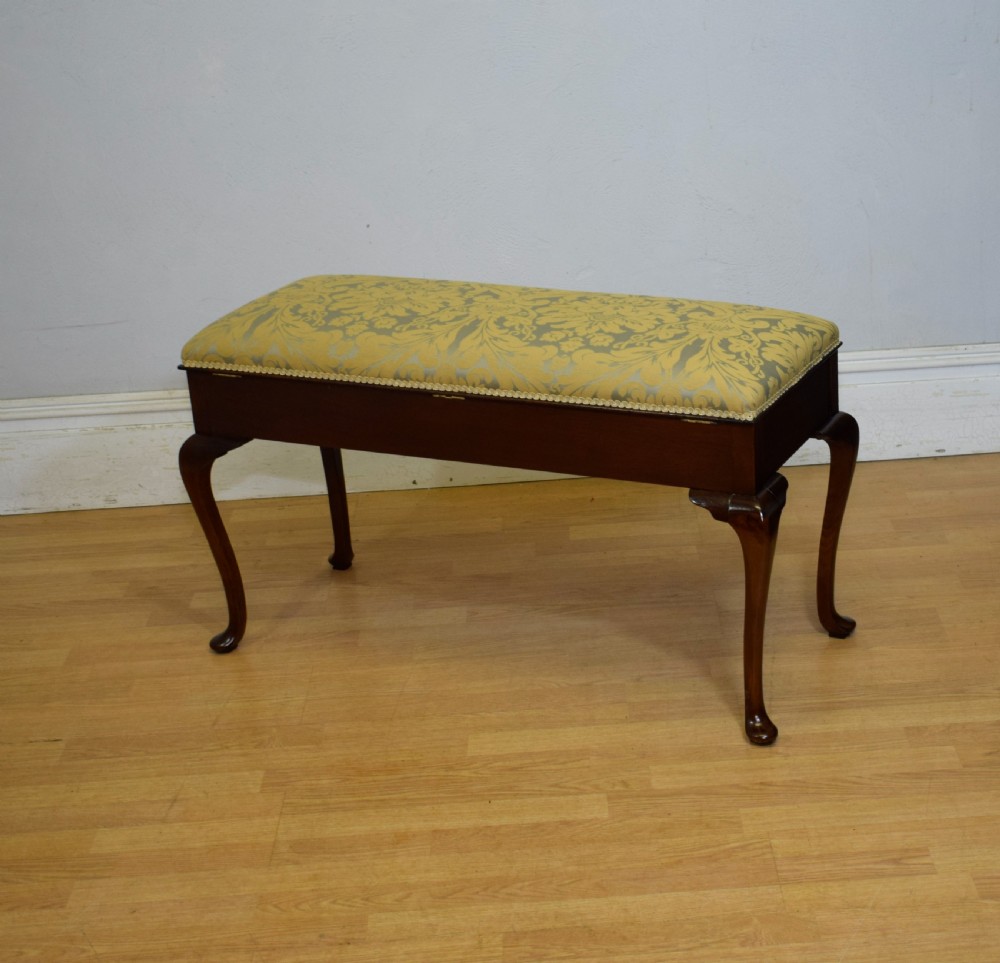 Edwardian Duet Piano Stool View XVI