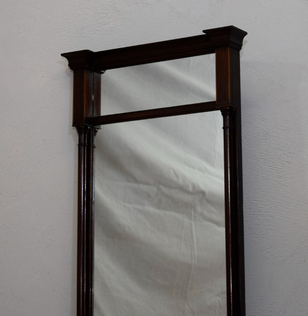 Regency Mahogany Pier Mirror View V