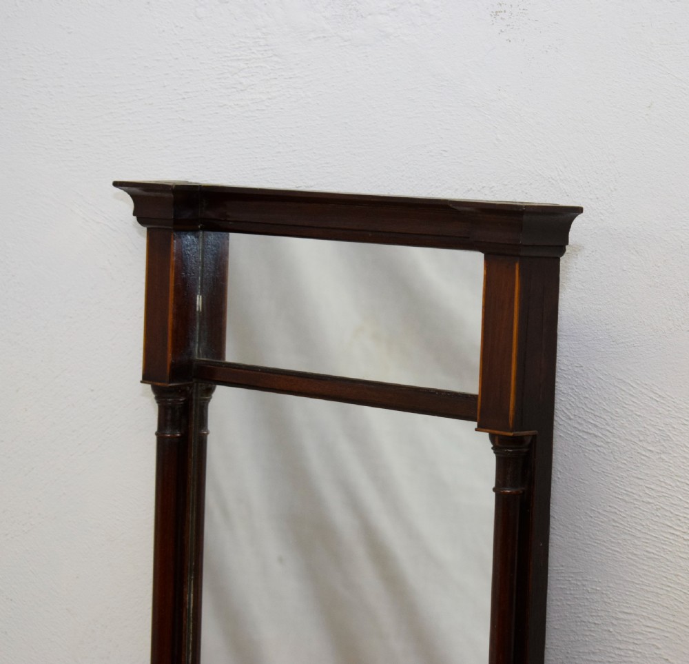 Regency Mahogany Pier Mirror View IX