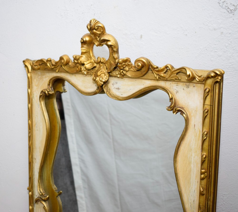 Antique French Giltwood Mirror View IX