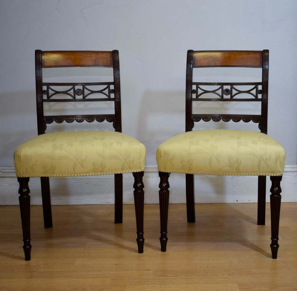 Pair of Regency Side Chairs View III