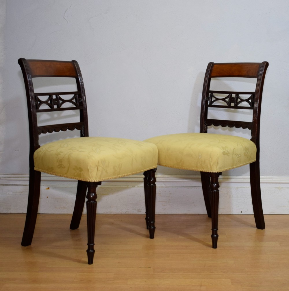 Pair of Regency Side Chairs View VIII