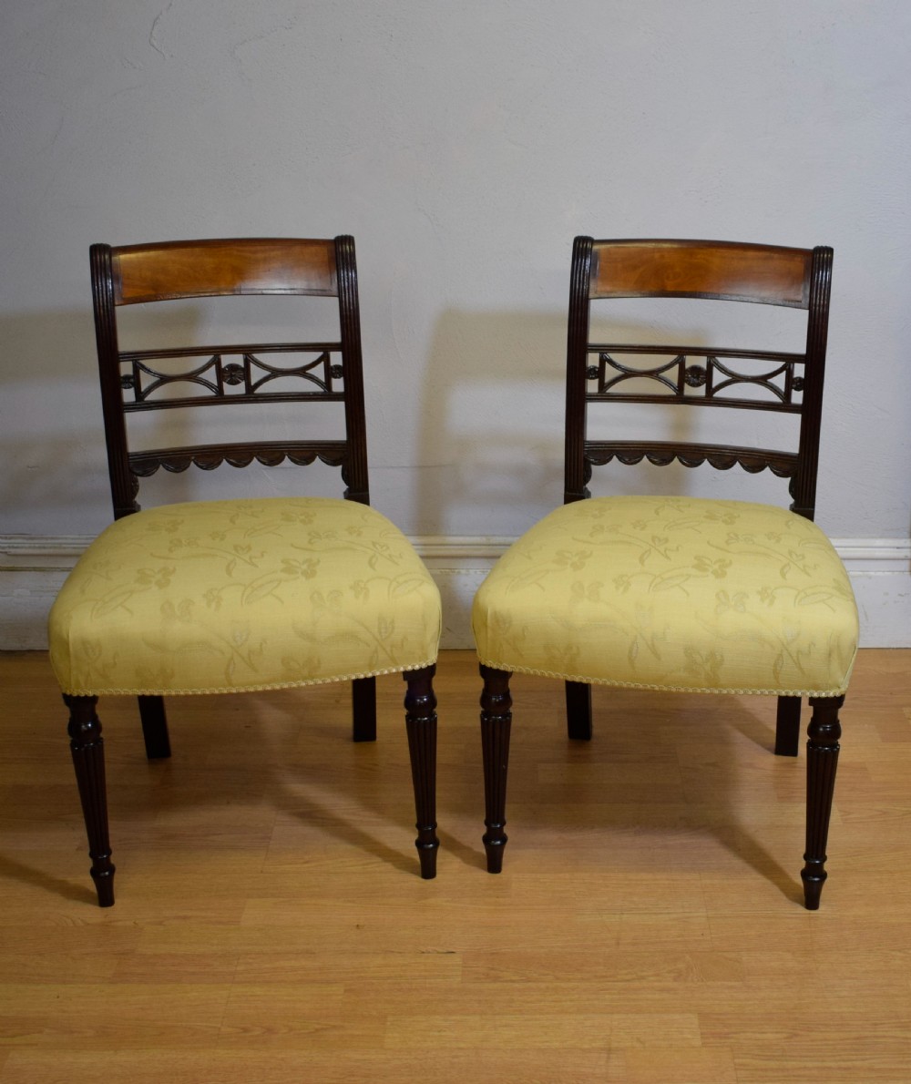 Pair of Regency Side Chairs View IX