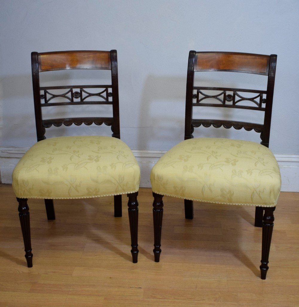 Pair of Regency Side Chairs View XIII