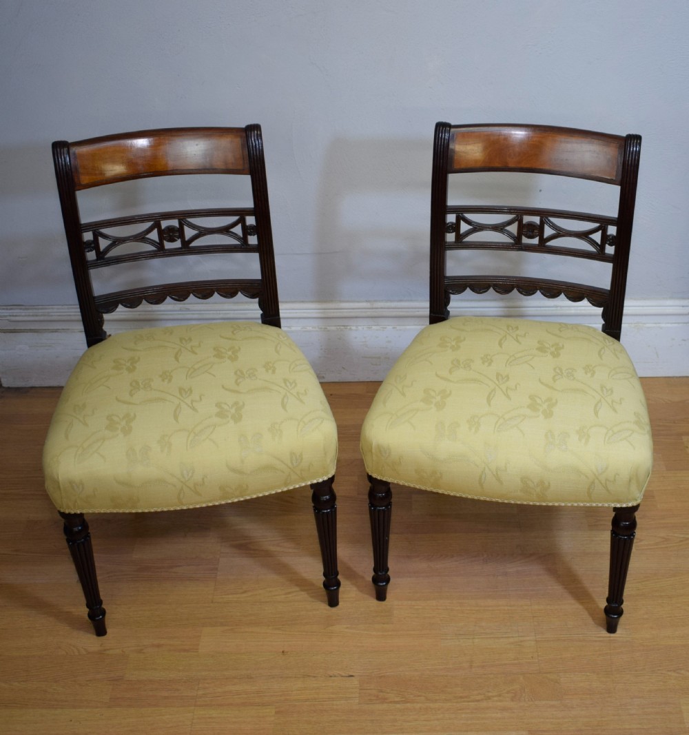 Pair of Regency Side Chairs View XIV