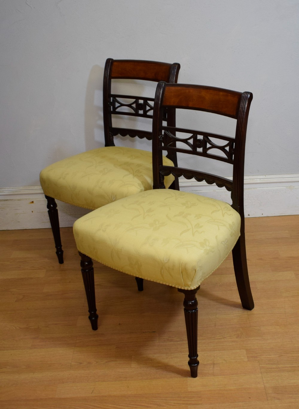 Pair of Regency Side Chairs View XVI