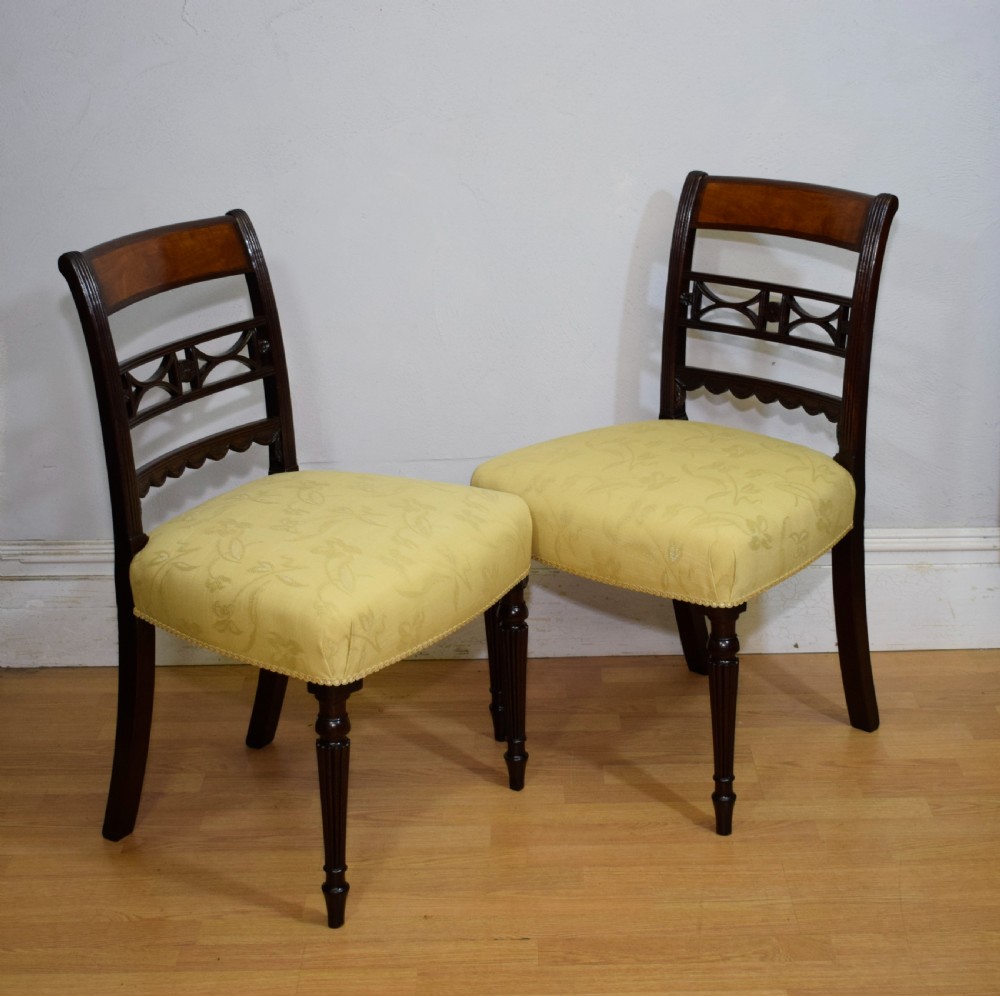Pair of Regency Side Chairs View XIX