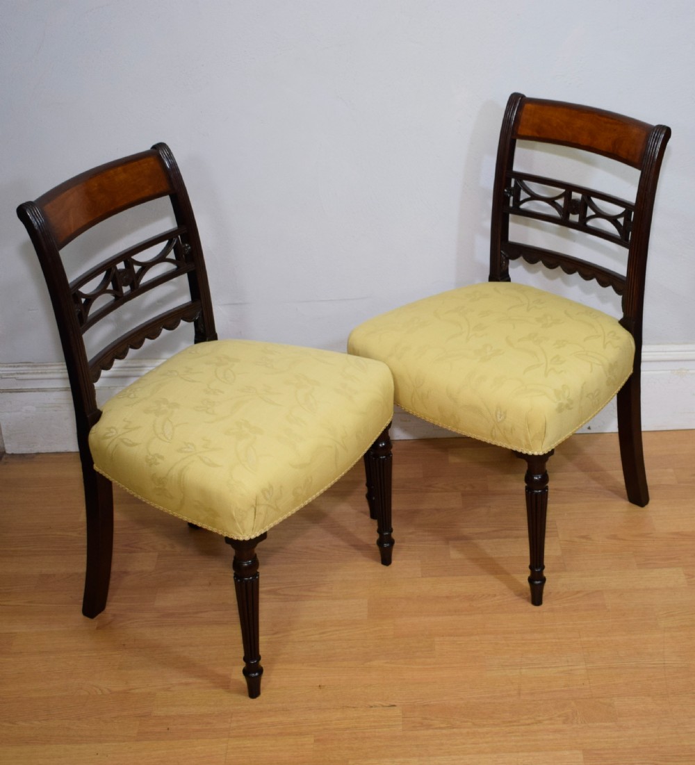 Pair of Regency Side Chairs View XX