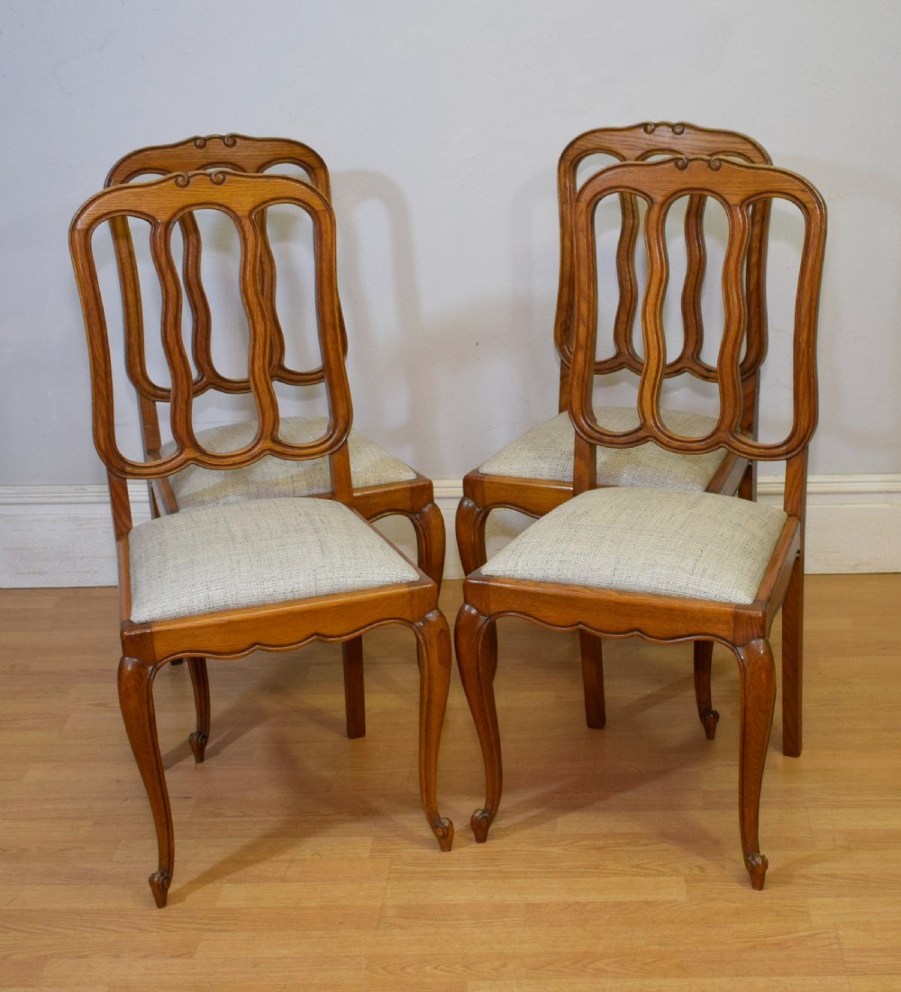  Early 20th Century set of 4 French Dining Chairs View II