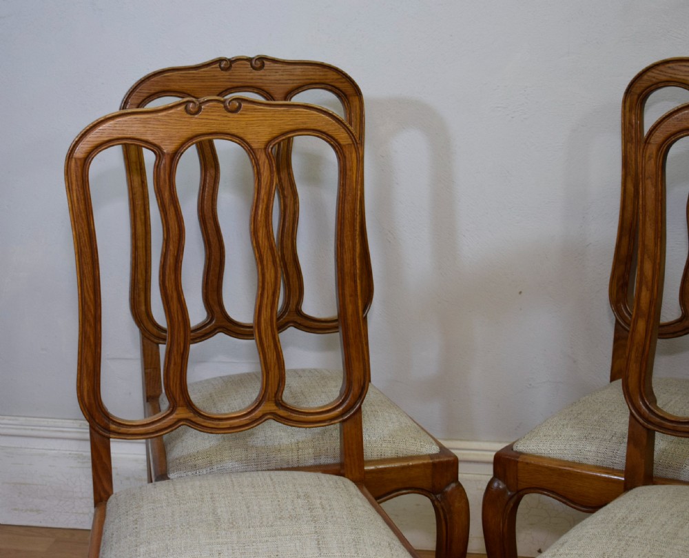  Early 20th Century set of 4 French Dining Chairs View VI