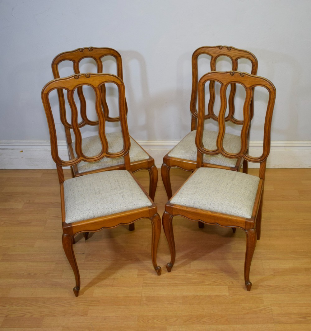  Early 20th Century set of 4 French Dining Chairs View VII
