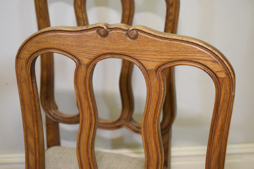  Early 20th Century set of 4 French Dining Chairs View VIII