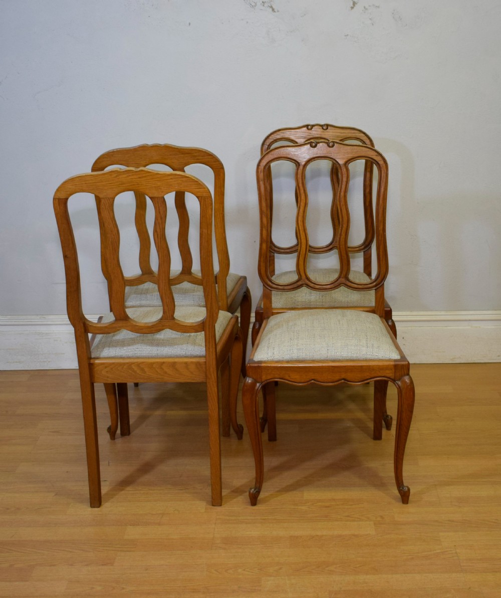  Early 20th Century set of 4 French Dining Chairs View XIII