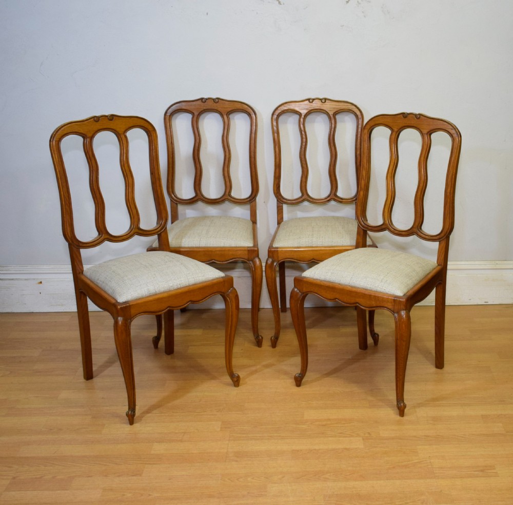  Early 20th Century set of 4 French Dining Chairs View XIV